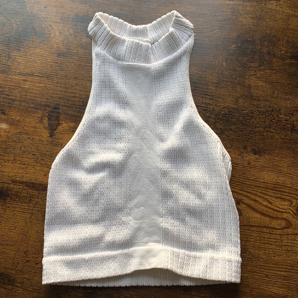 Free people racer back cropped cami top